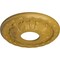 Ekena Millwork Leaf Ceiling Medallion (Fits Canopies up to 4 3/4"), 11 3/8"OD x 3 5/8"ID x 1 1/8"P, Iridescent Gold CM11LFIGS - alternate 2